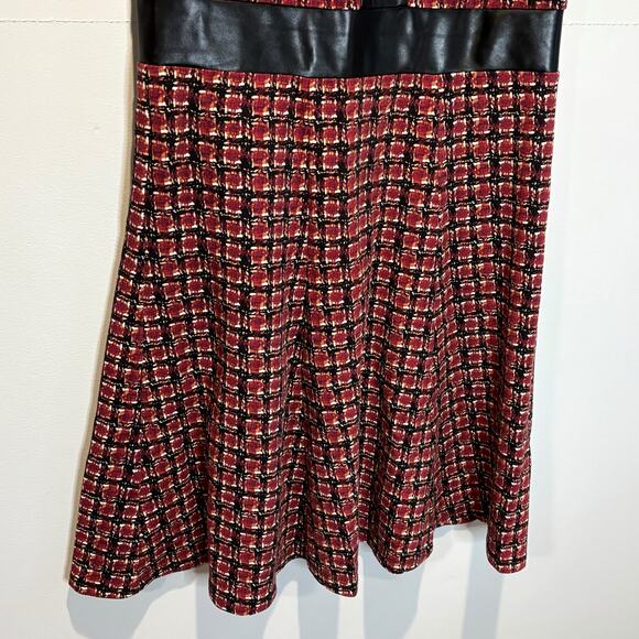 J. McLaughlin Sleeveless Poppy Manhattan Plaid Fit & Flare Dress - size Small - Picture 3 of 6